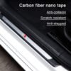 GearZ21 High Gloss Black Carbon Fiber Bumper Protector Tape – Anti-Scratch Paint Protection Film, 2 Inches x 5 Meters (White) - Image 4