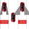 GearZ21 HD Glass Frameless Round Convex Blind Spot Mirror | 2-Inch Rear View for Cars, Trucks, Vans | Pack of 2 - Image 3